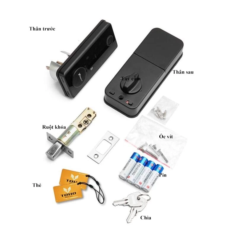 Hướng dẫn lắp đặt Khóa cửa thông minh có tay cầm Winlock TT-360W