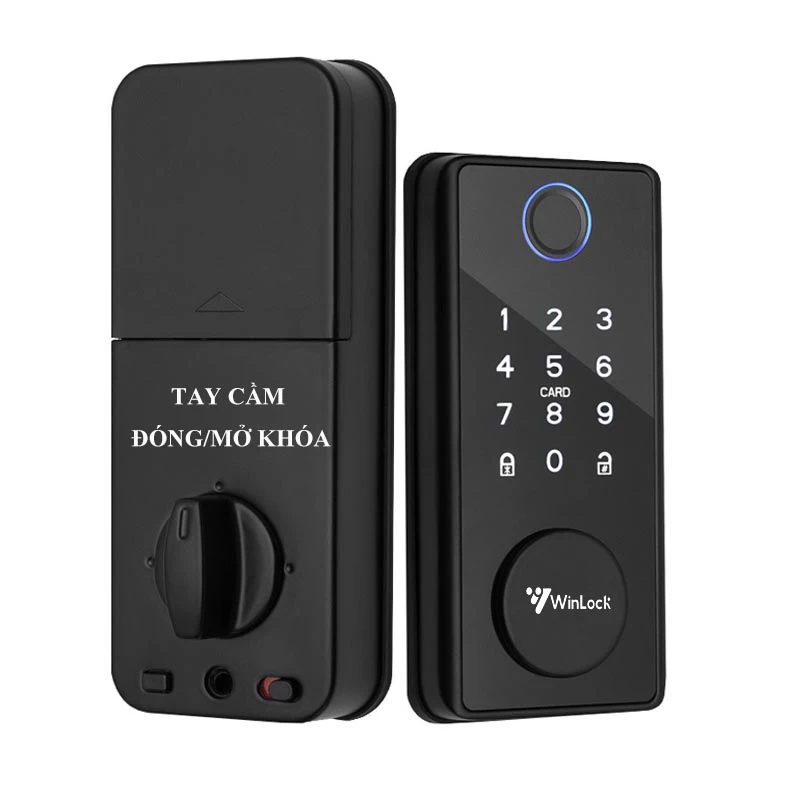 Thiết kế sang trọng của Khóa cửa thông minh có tay cầm Winlock TT-360W
