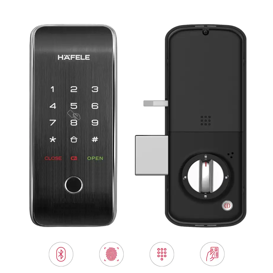 Khóa điện tử Hafele ER5100 thiết kế hiện đại cho cửa gỗ