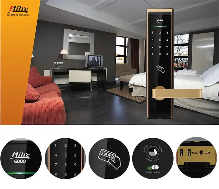 Hướng dẫn lắp đặt Khóa thẻ từ Milre 6000YS Gold cho cửa khách sạn chuyên nghiệp