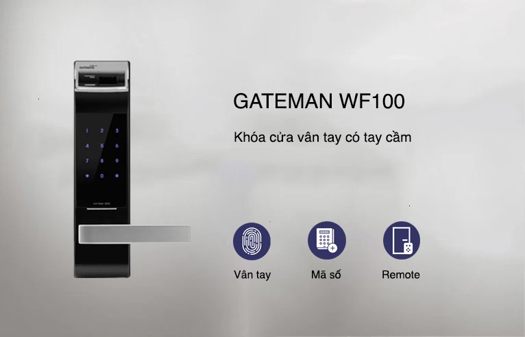 Cơ chế mở khóa tự động không chạm của Khóa vân tay Gateman WF100