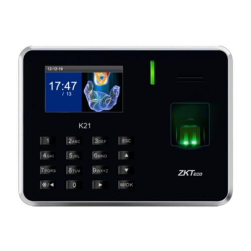 Máy chấm công Zkteco K21 chính hãng - Thiết kế nhỏ gọn, hiện đại